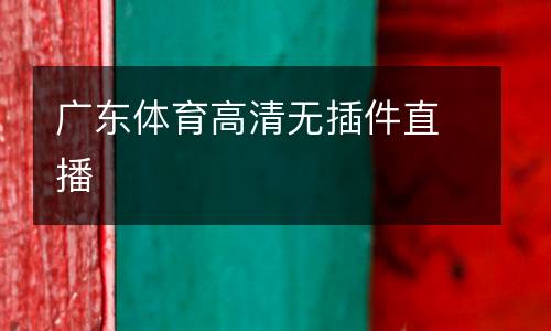 廣東體育高清無插件直播