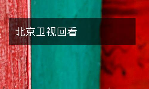 北京衛(wèi)視回看
