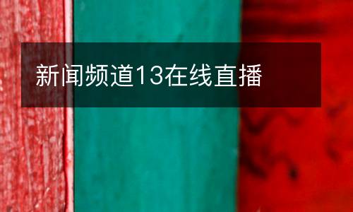 新聞?lì)l道13在線直播