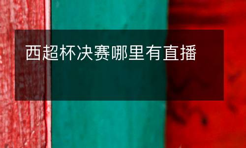 西超杯決賽哪里有直播
