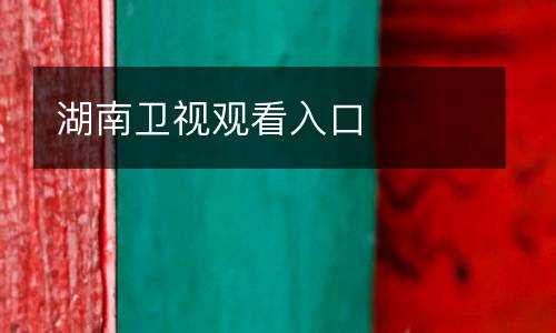湖南衛(wèi)視觀看入口
